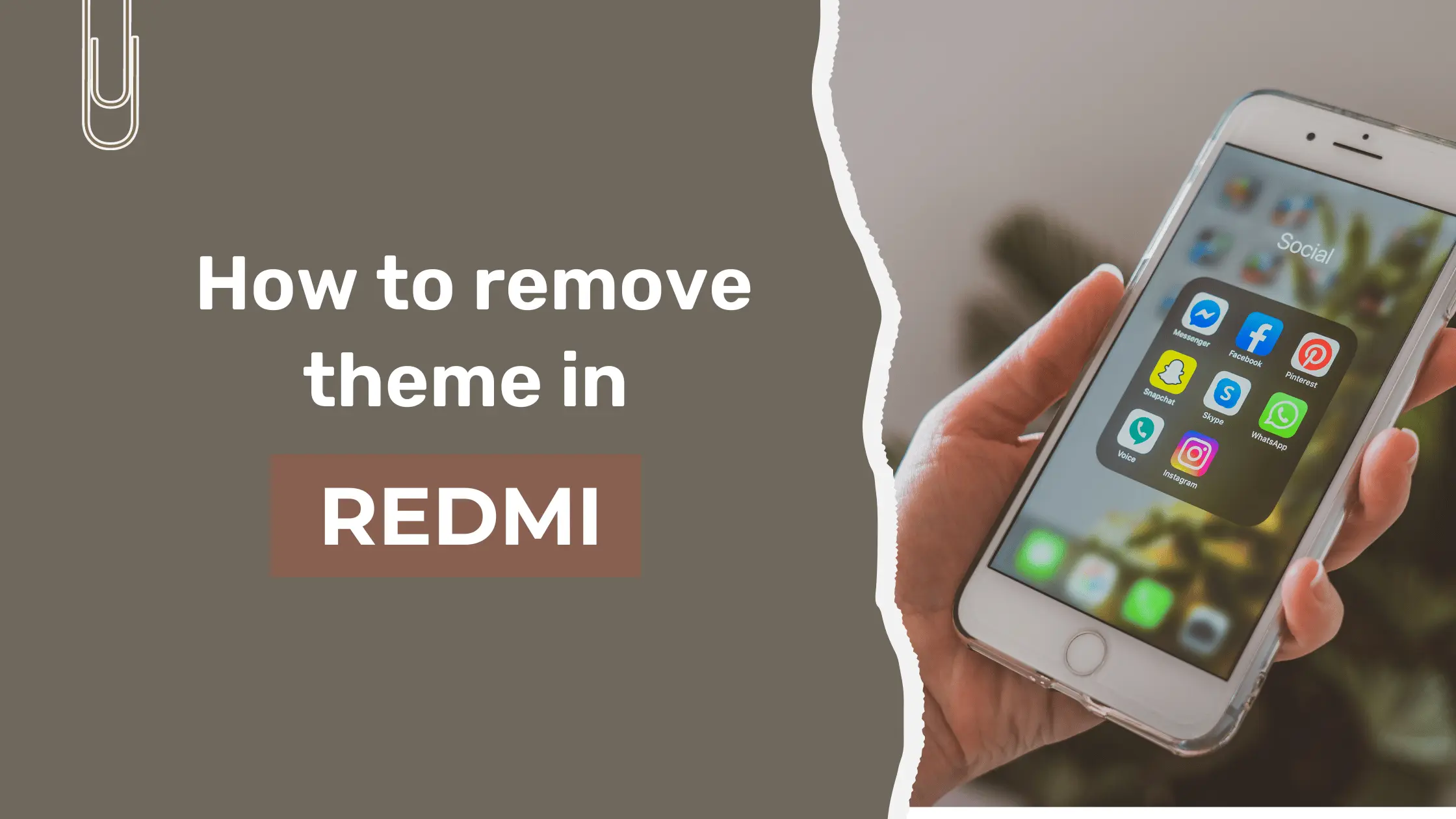 how to remove theme in redmi