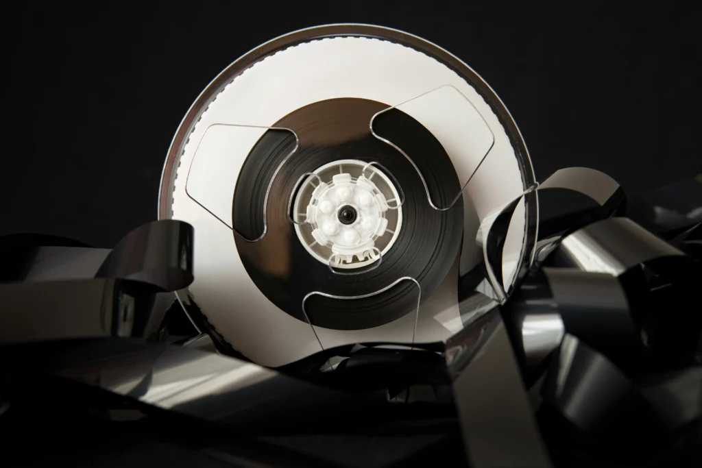 a close up of a tape